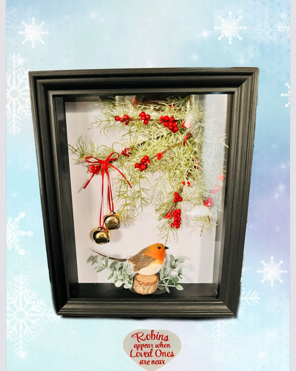 Handmade 3D Robin Boxed Frames